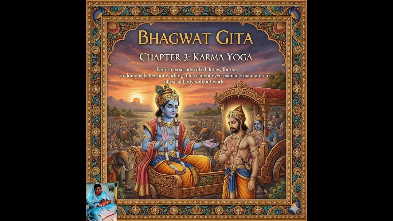 SHRIMAD BHAGWAT GITA ADHYAY 3 KARMA YOG DETAILED EXPLAINATION HINDI  @bhaktikamalhsr