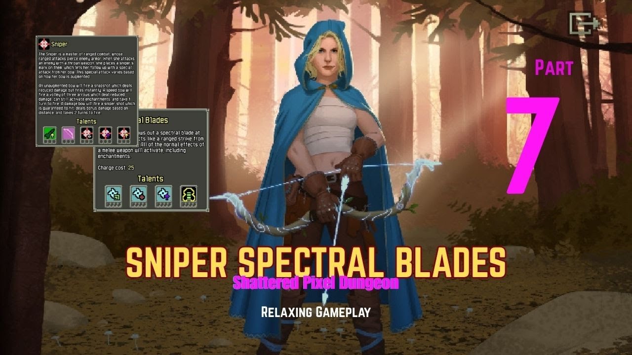 Shattered Pixel Dungeon -Sniper Spectral Blades - Relaxing Gameplay ( Part 7 )