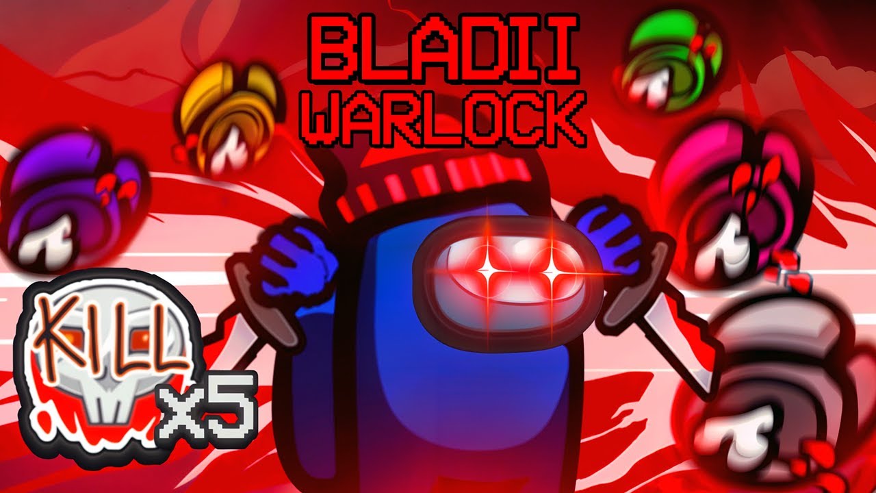Jako WARLOCK WALNĄŁEM 5 OSÓB NA RAZ XD - TOTALNE ORO w AMONG US!!!