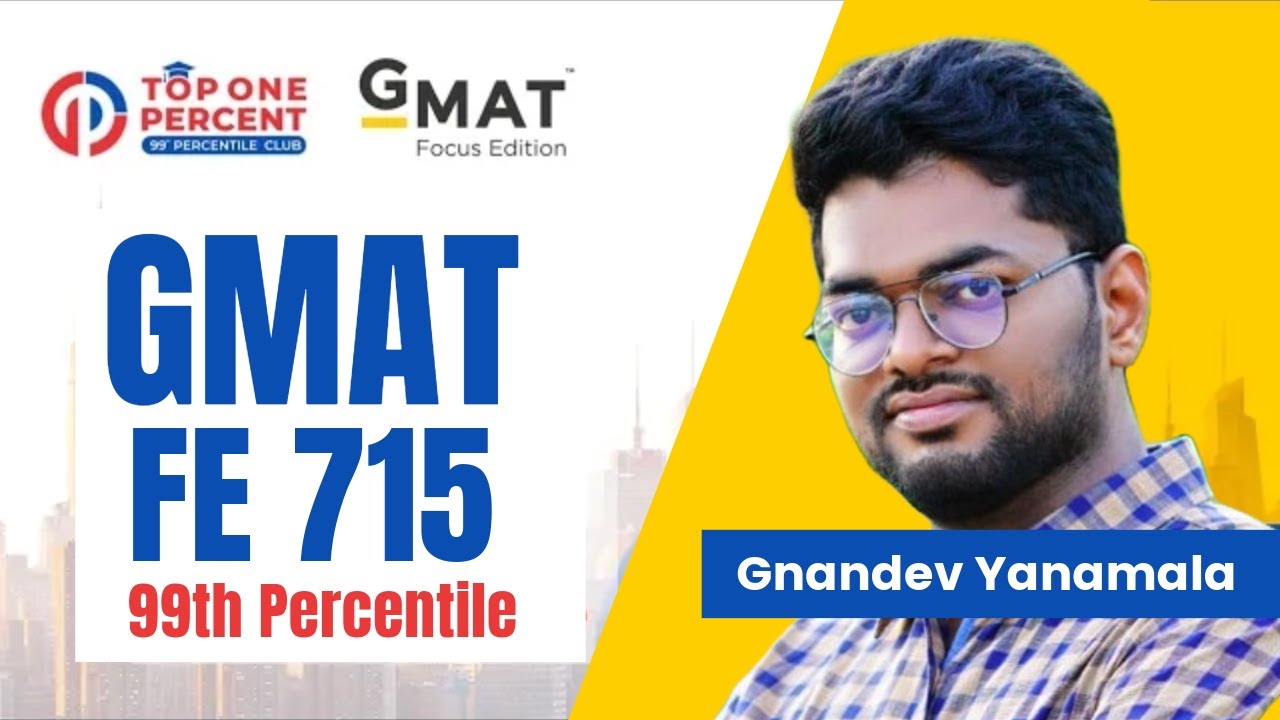 GMAT FE 715 in Just 50 Days! Gnandev Yanamala, 99th Percentile scorer! GMAT Topper