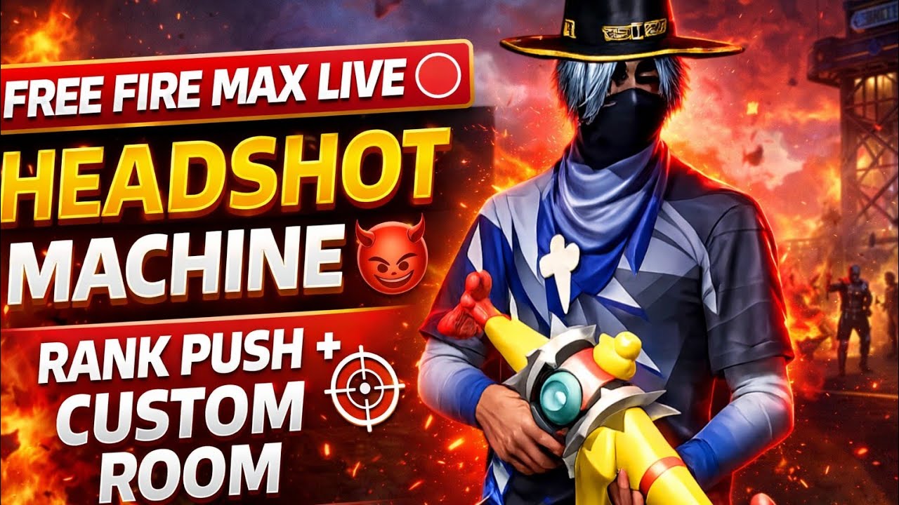 🔴 FREE FIRE MAX LIVE | PRO PLAYER RANK PUSH 🔥#shortsfeed #freefire @RexplaysFF