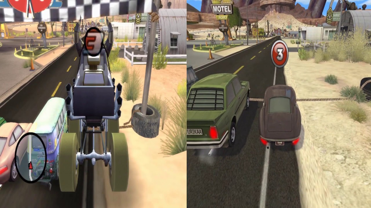 Cars: The Video Game and Cars Superdrive: Comparison 2
