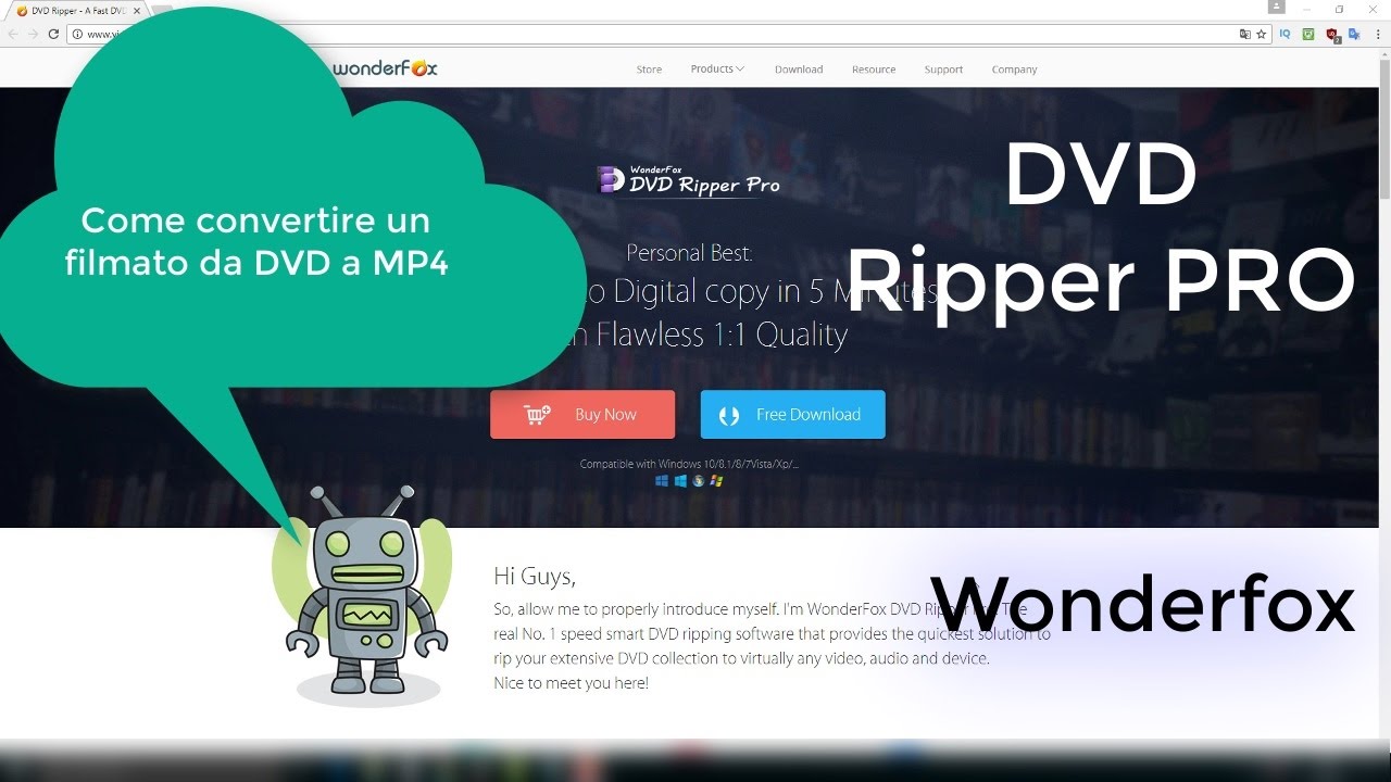 Come convertire un Filmato da DVD in mp4 - Wonderfox DVD Ripper Pro