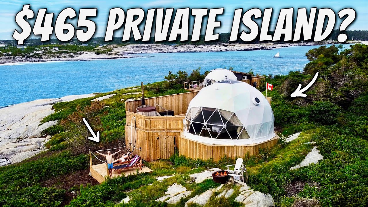 24 Hours on a LUXURY PRIVATE ISLAND in Nova Scotia, Canada 🇨🇦