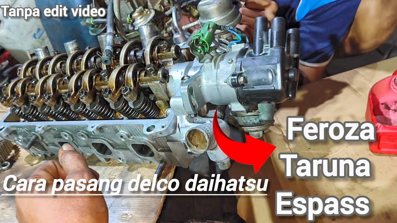 Cara pasang delco daihatsu feroza💯 #distributor #daihatsucarburator #toppengapian