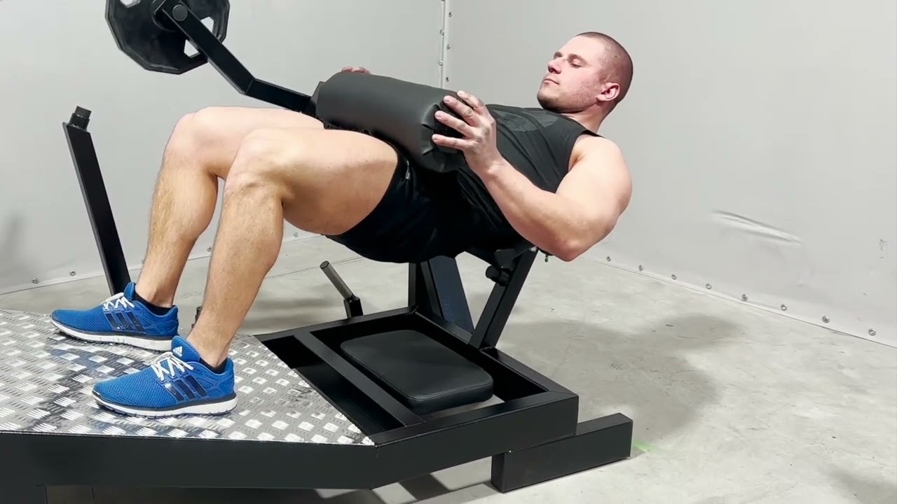 Optimized Hip Thrust / Glute Bridge Machine (16ZX) FLAME SPORT