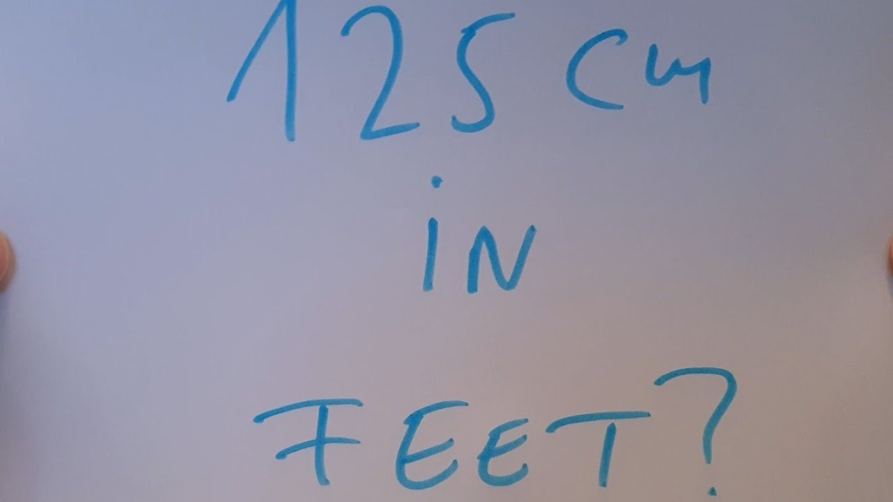 125 cm in feet?