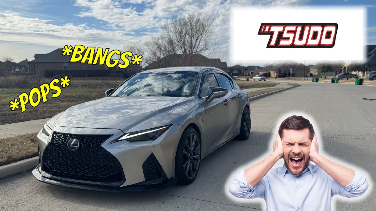 RAW TSUDO MIDPIPE (LEXUS IS350 2022) EXHAUST SOUNDS *LOUD POPS & BANGS*