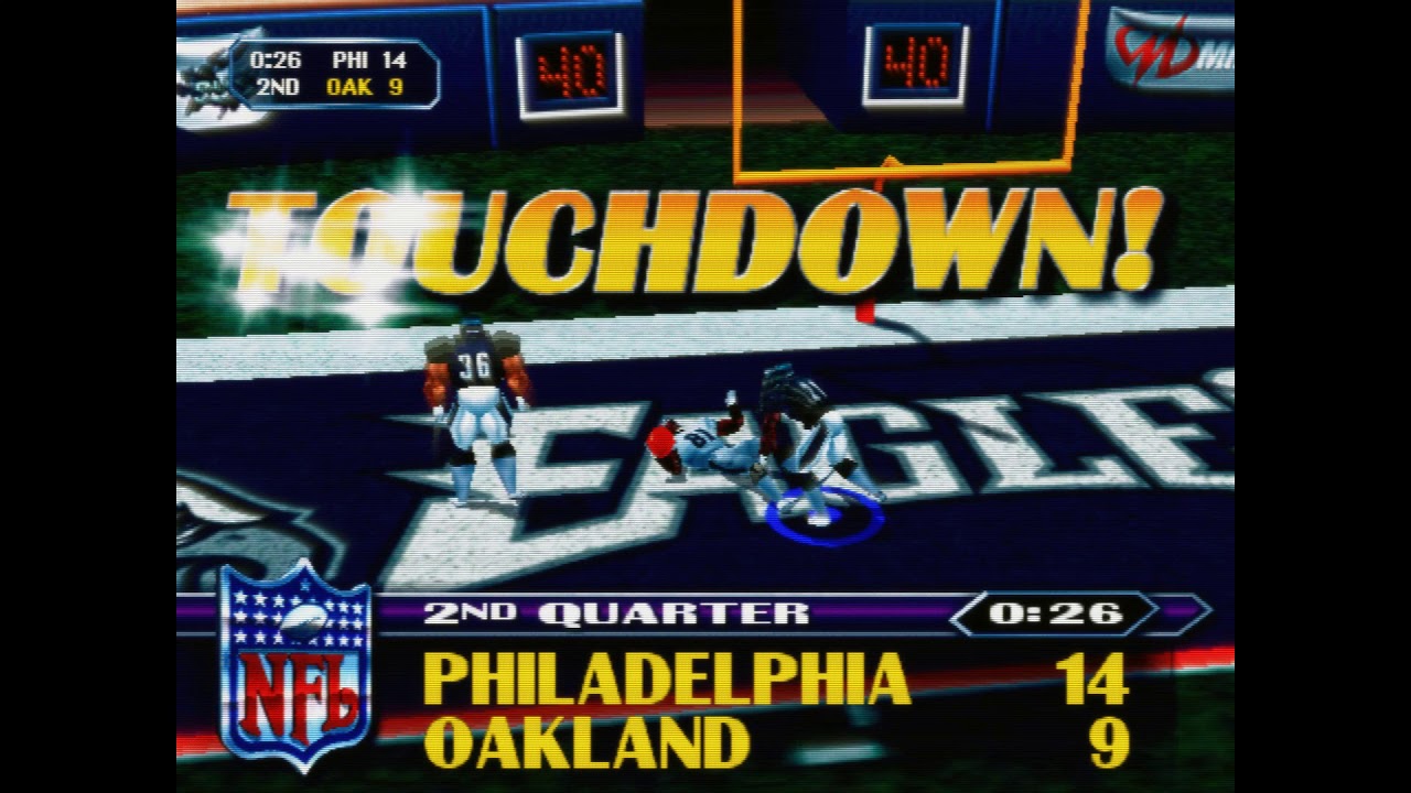 NFL Blitz  (arcade) - Eagles vs Raiders 28-25