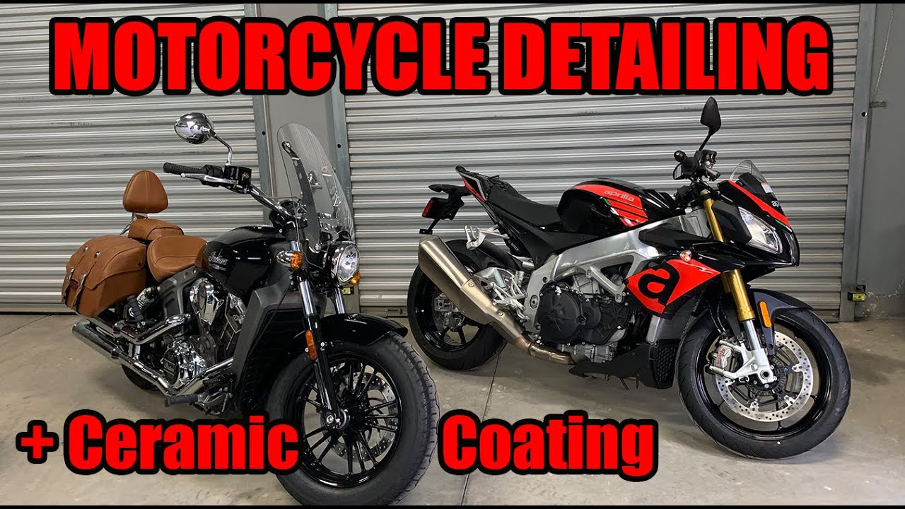 MOTORCYCLE Detailing! FULL DETAIL with CERAMIC COATING!