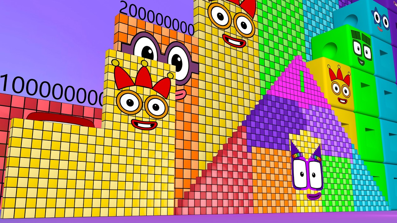 Numberblocks Puzzle Step Squad 300 784 to 700,000,000 MILLION BIGGEST Numberblocks Number Patterns