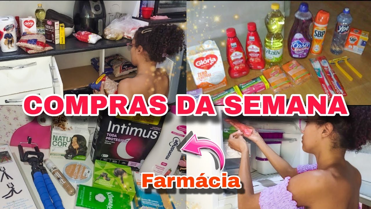 COMPRAS DE FARMÁCIA ⚕️ | COMPRAS DE MAQUIAGEM 💄| COMPRAS DO MÊS NO SUPERMERCADO 🛒