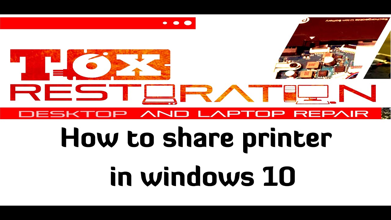 How to share printer in windows 10? (Tagalog Version)