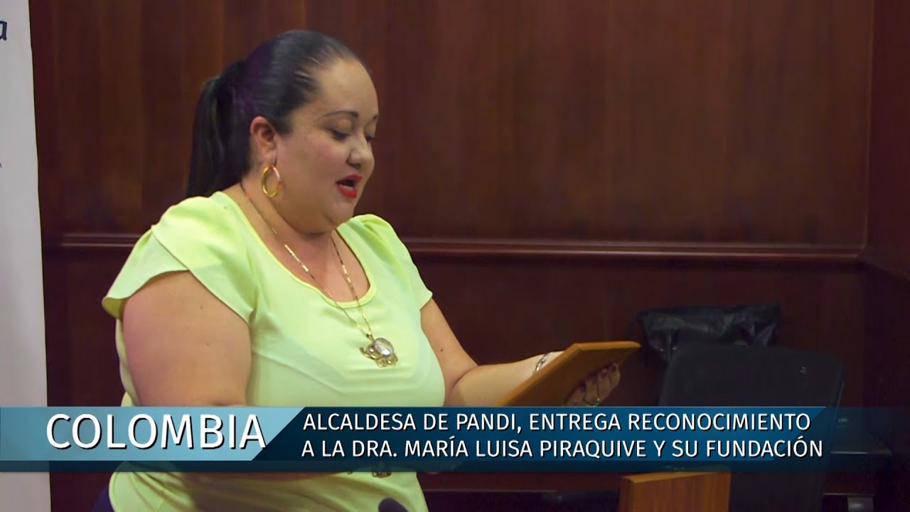 Alcaldesa de Pandi • Cundinamarca entrega reconocimiento a la Dra MLP