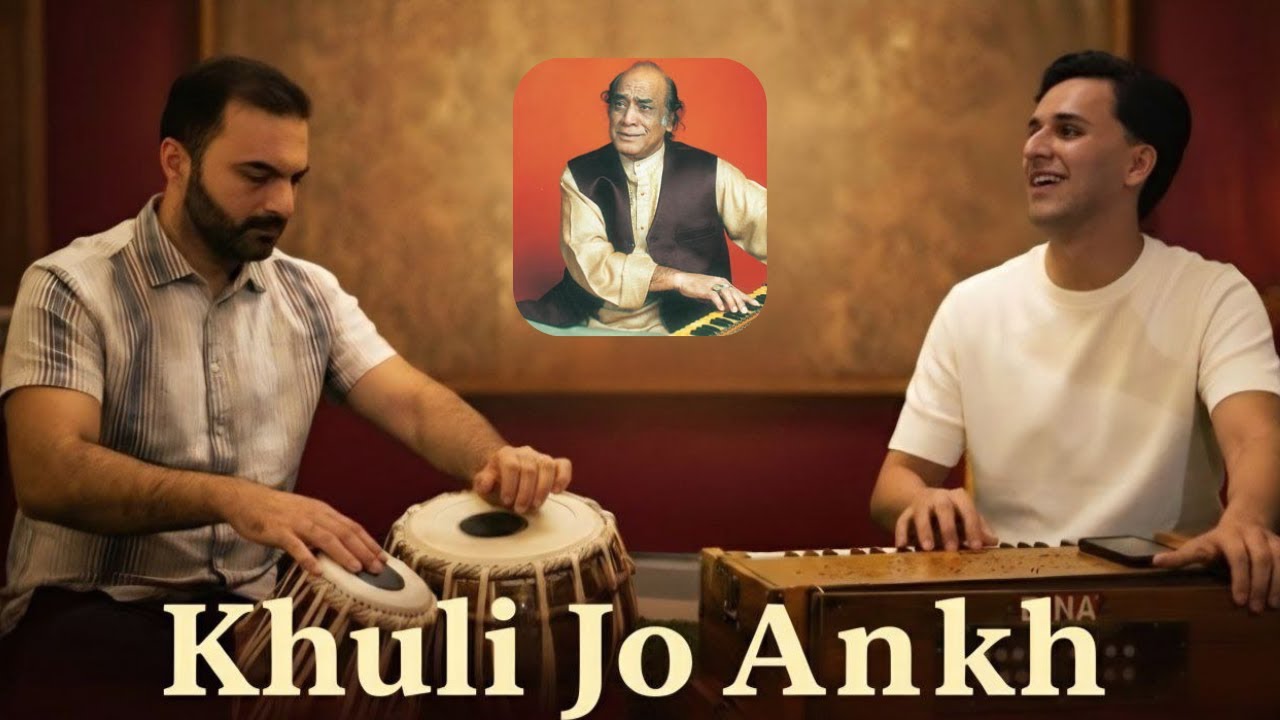 Khuli Jo Aankh | Mehdi Hassan Ghazal Cover by Abu Rahman | Tabla ft. Mirwais Fedai