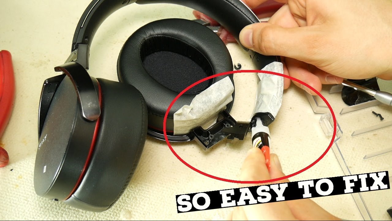 How to Fix and Glue Sony Headphones Hinge DIY