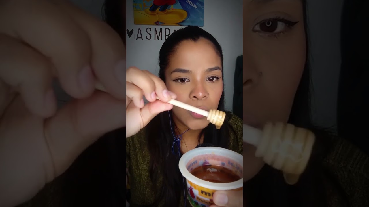 asmr comiendo miel/asmr en espa&ntilde;ol #asmr #relax #asmrvideos #shorts