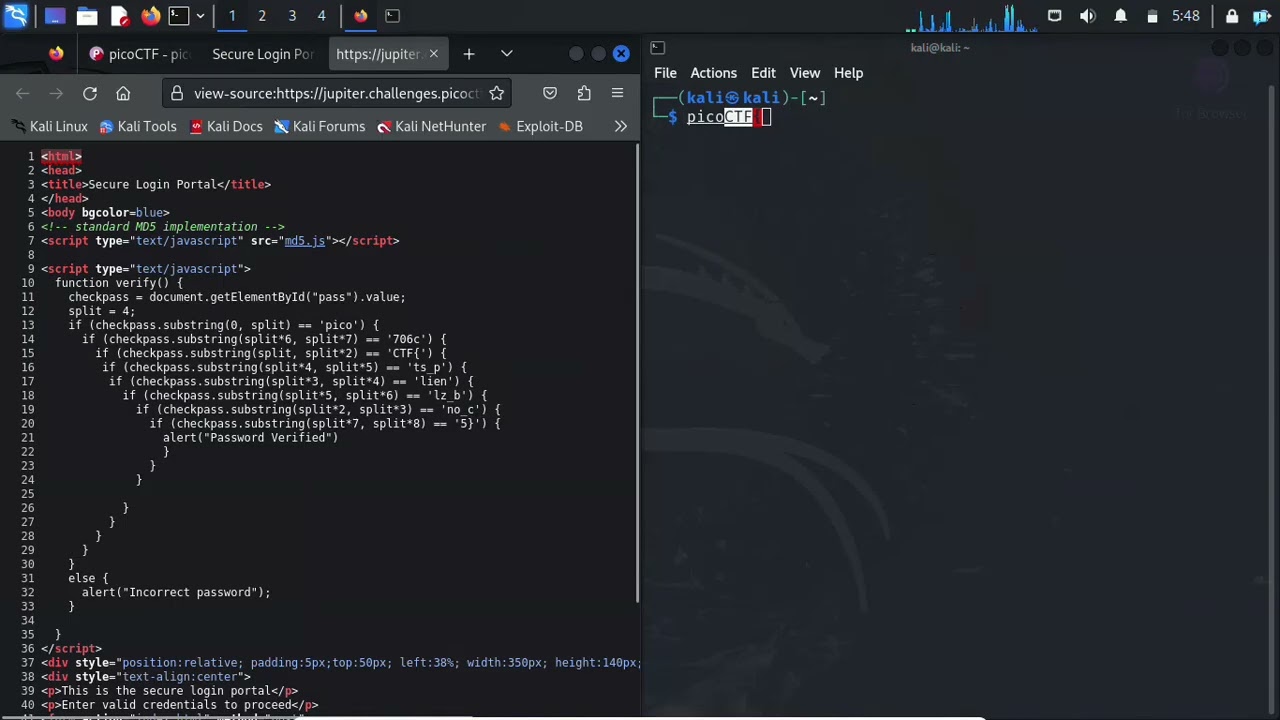 Cracking the Code: picoCTF Web Exploitation - Don&rsquo;t-Use-Client-Side Walkthrough (Beginner Friendly)