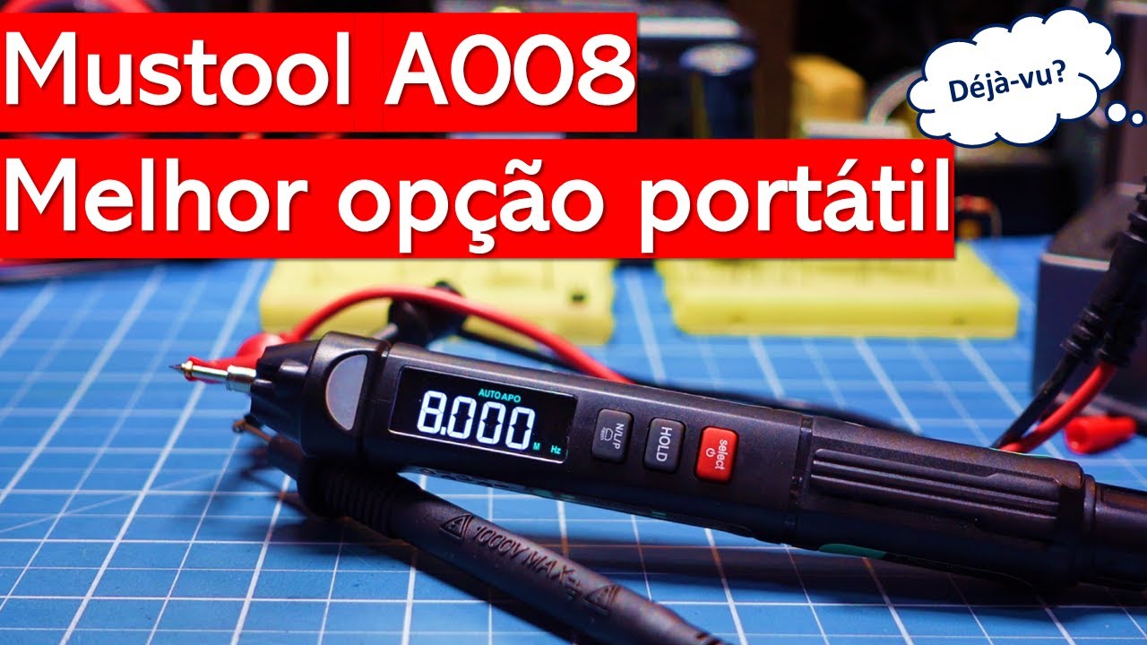 Mustool A008 - Multímetro caneta portátil com características de equipamento de bancada