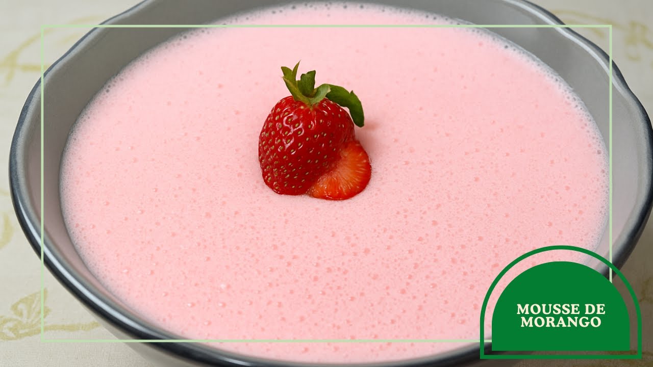 Mousse de Morango Fácil 🍓 | Sobremesa Rápida e Sem Complicação