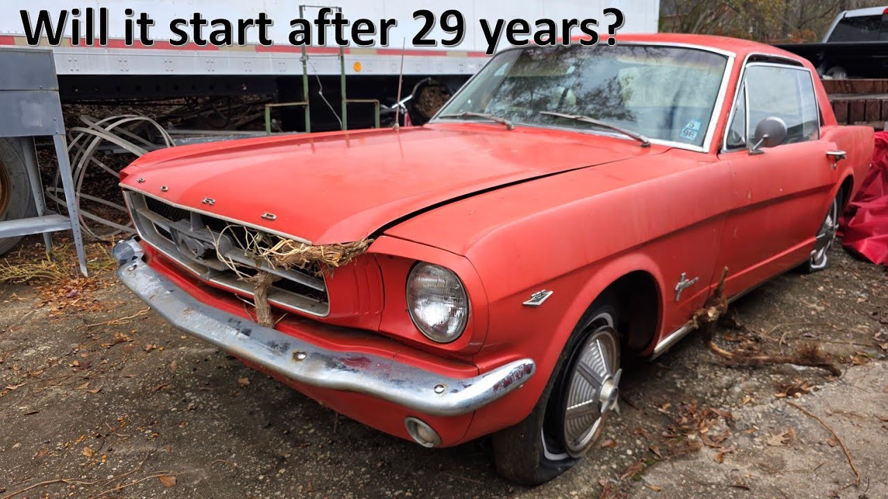 Найденный в сарае Mustang 1965 года выпуска. Заведется ли он?