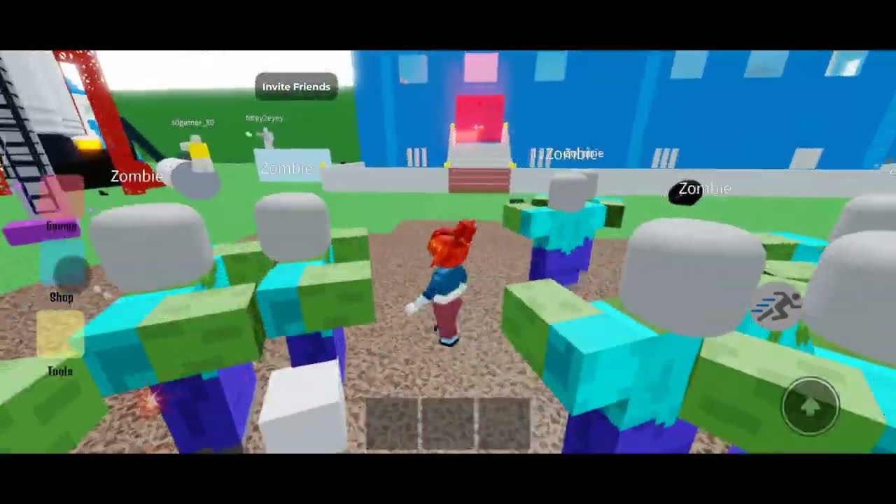 TNT VS ZOMBIE'S FUNNY ROBLOX GAMEPLAY #roblox
