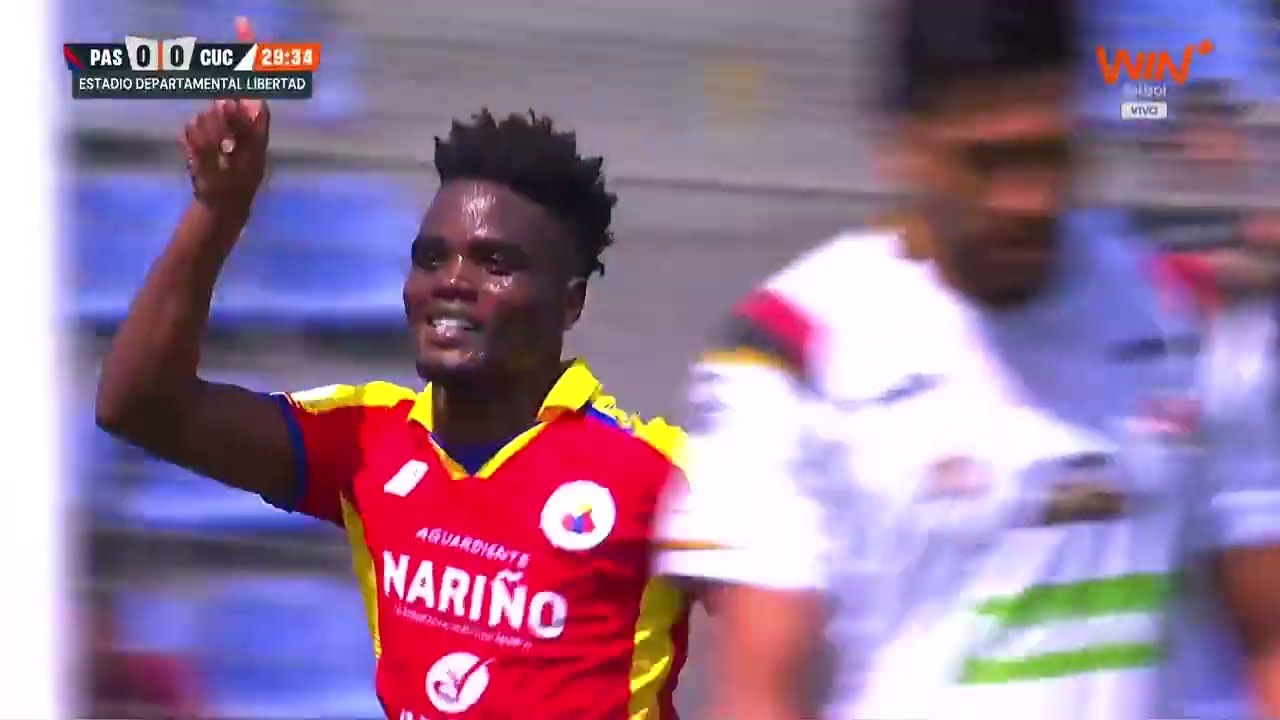 &iexcl;Andrey Estupi&ntilde;&aacute;n anot&oacute; un gran gol para que Pasto abra el marcador ante C&uacute;cuta Deportivo!