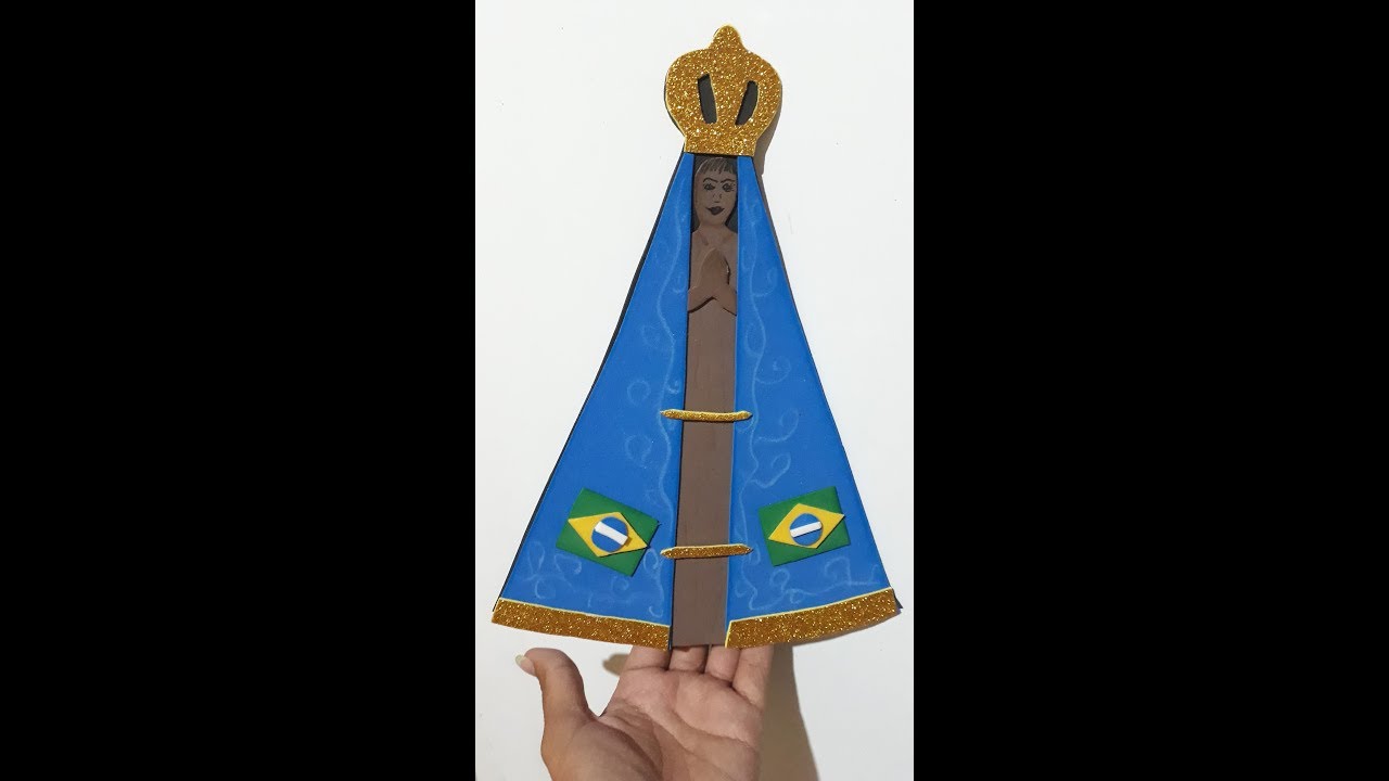 como fazer nossa senhora aparecida em EVA