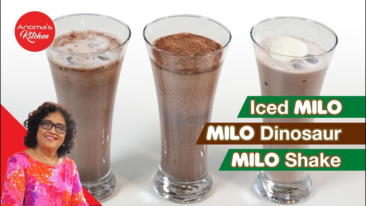 ඉඳලා හිටලා බොන්න රස බීමක් Episode 1224 - Easy and Quick Iced Milo, Dinosaur and Shake
