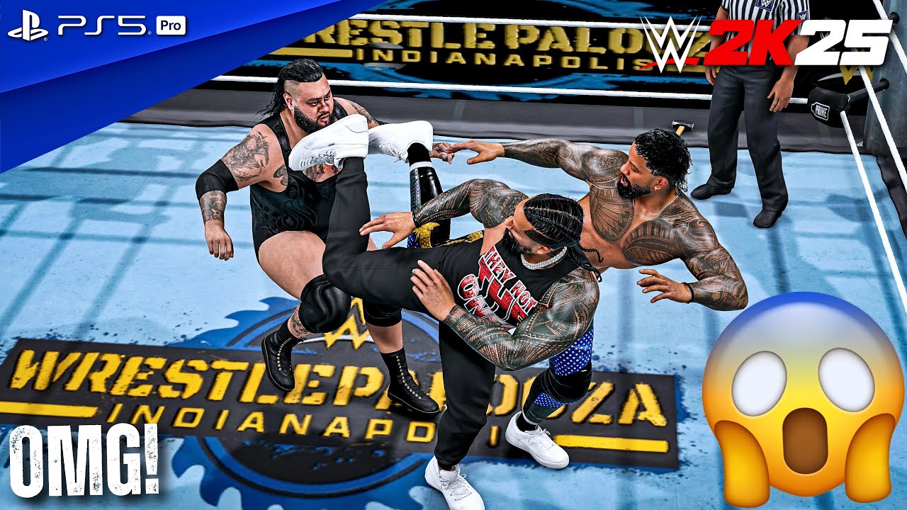 WWE 2K25 - The Vision vs. The Usos - Tag Team Match at WrestlePalooza | PS5 Pro [4K60]