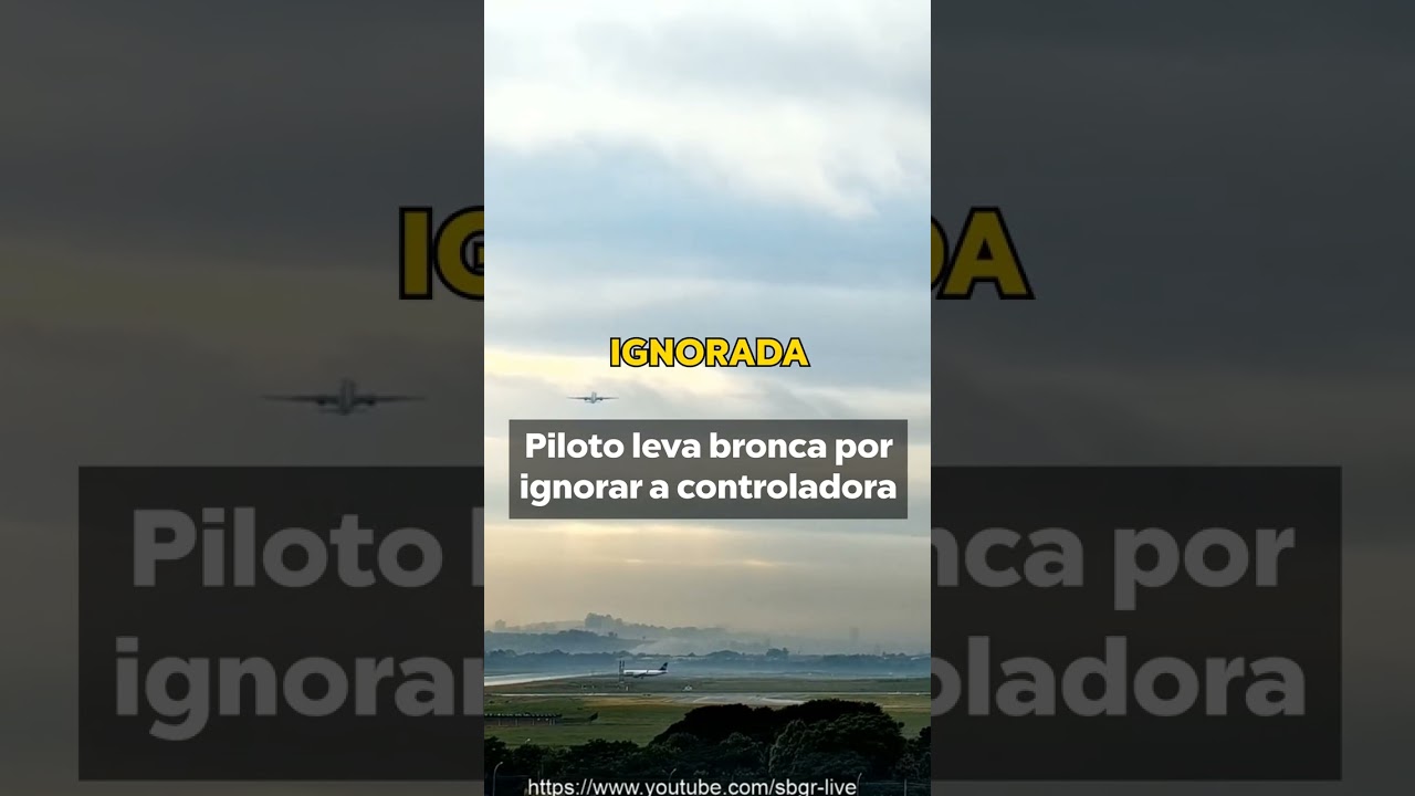 Piloto leva bronca por ignorar controladora