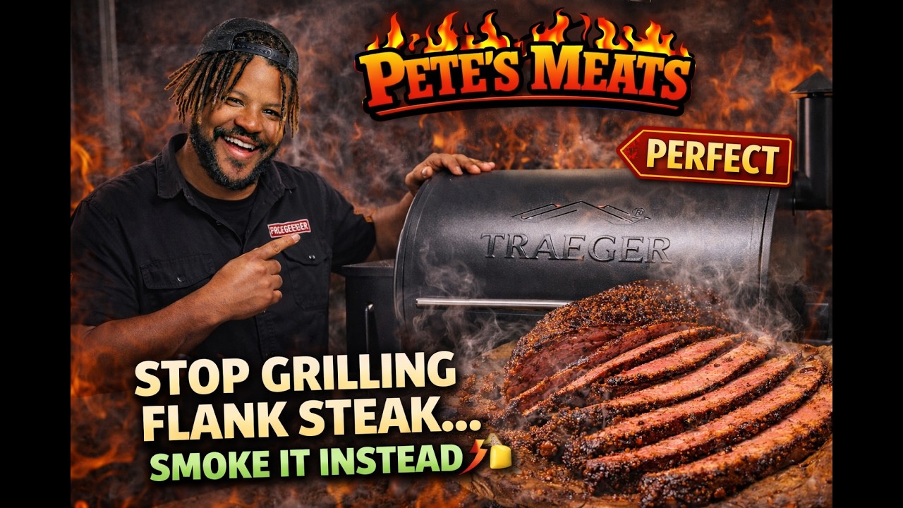 Flank Steak on the Traeger… This Came Out PERFECT [Pete's Meats]