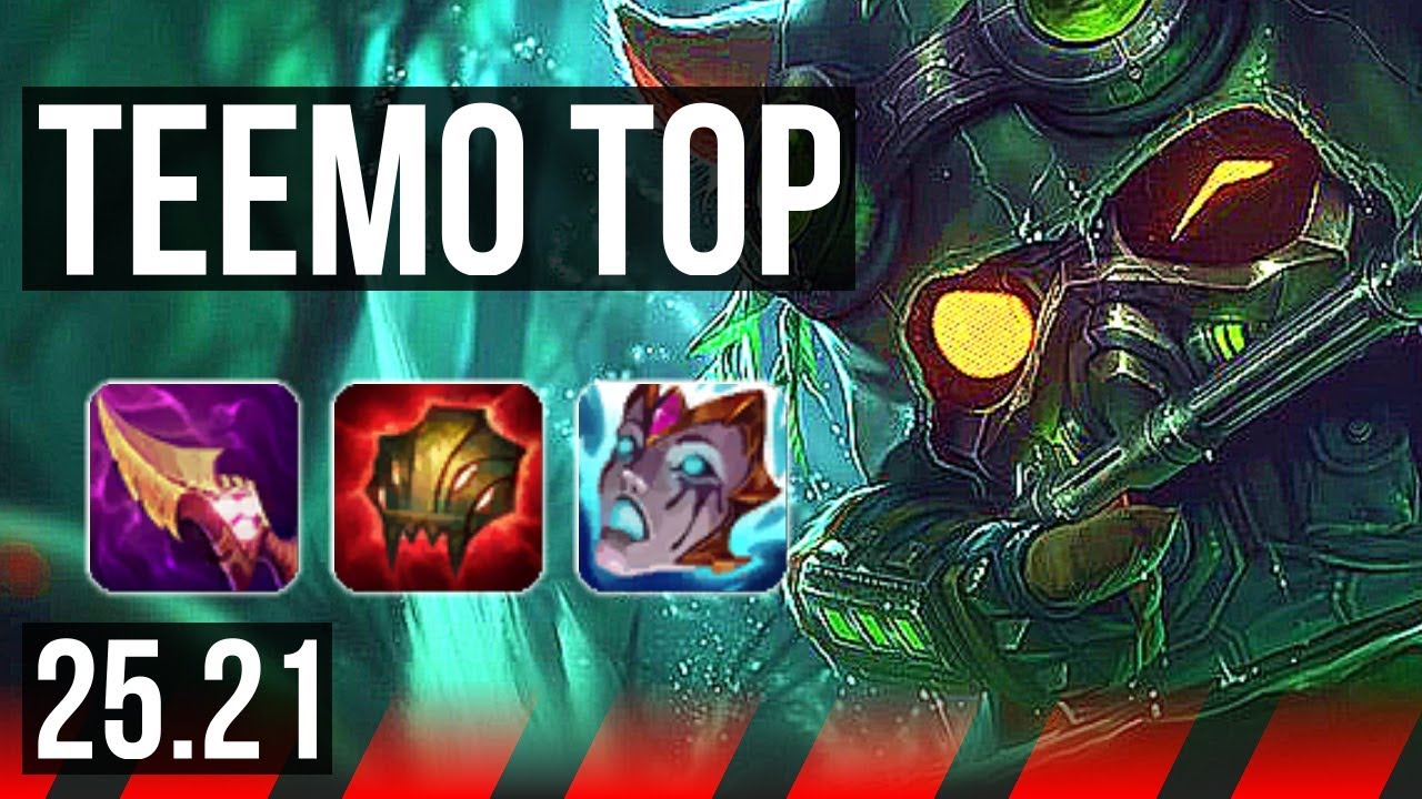 TEEMO vs AATROX (TOP) | Rank 4 Teemo, 2000+ games | NA Challenger | 25.21