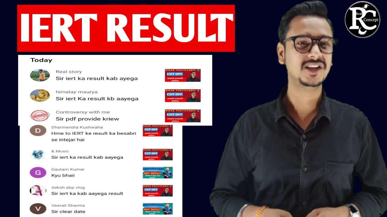 Iert Entrance Exam Result Live Updates By Vinay Mishra Sir. #IertResult2022
