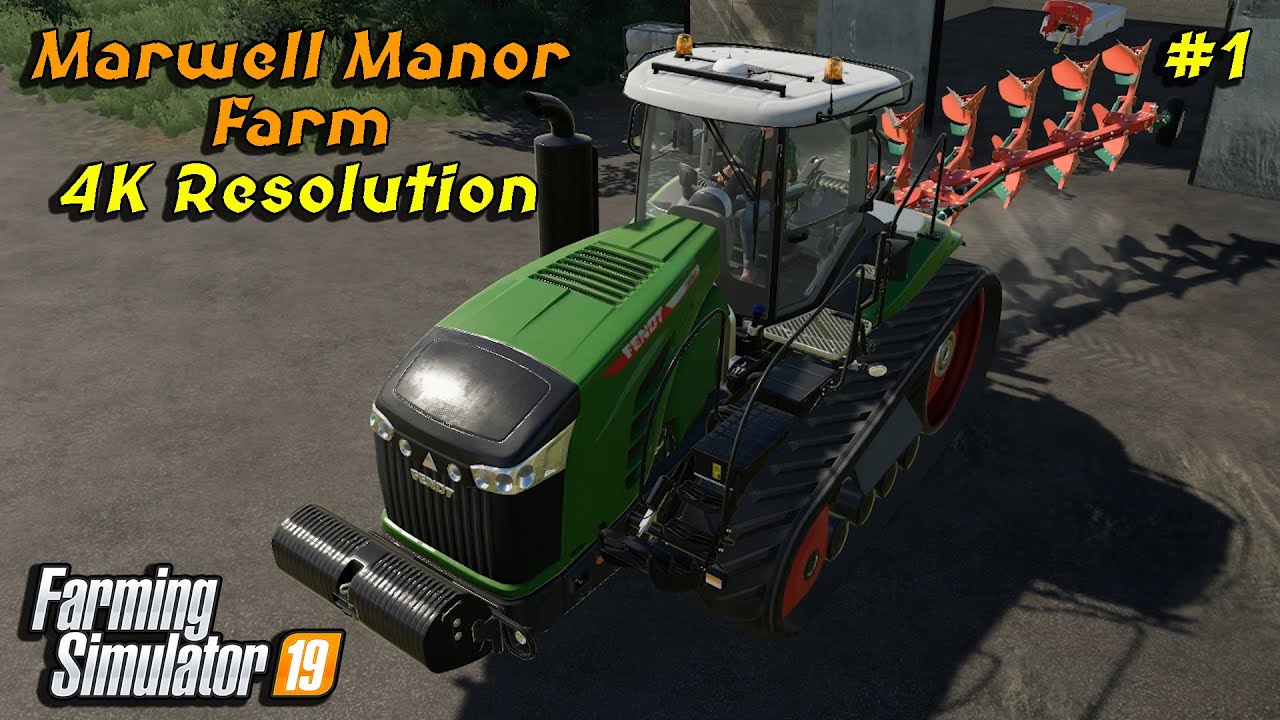 New farm, spreading lime and harvesting barley | FS 19 | Marwell Manor Farm #1 | 4K(UltraHD)