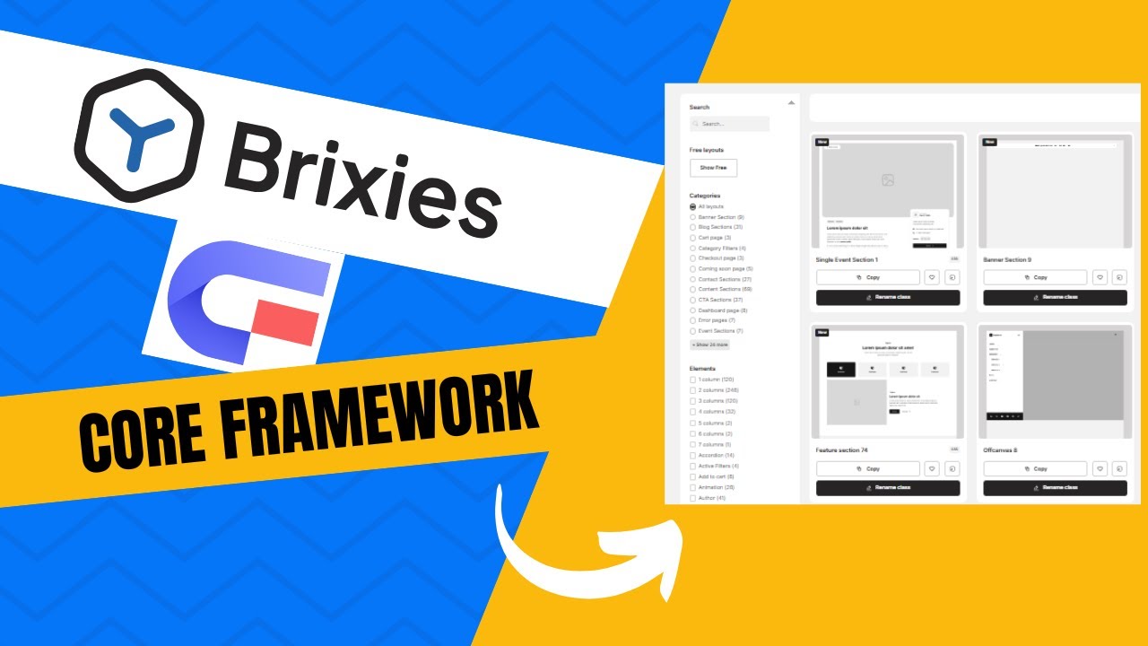 BRIXIES para CORE FRAMEWORK