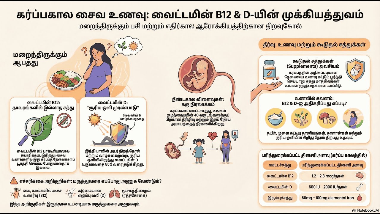 கர்ப்பகால ஊட்டச்சத்து | Vegetarian Pregnancy Bridging B12 and Vitamin D Gaps
