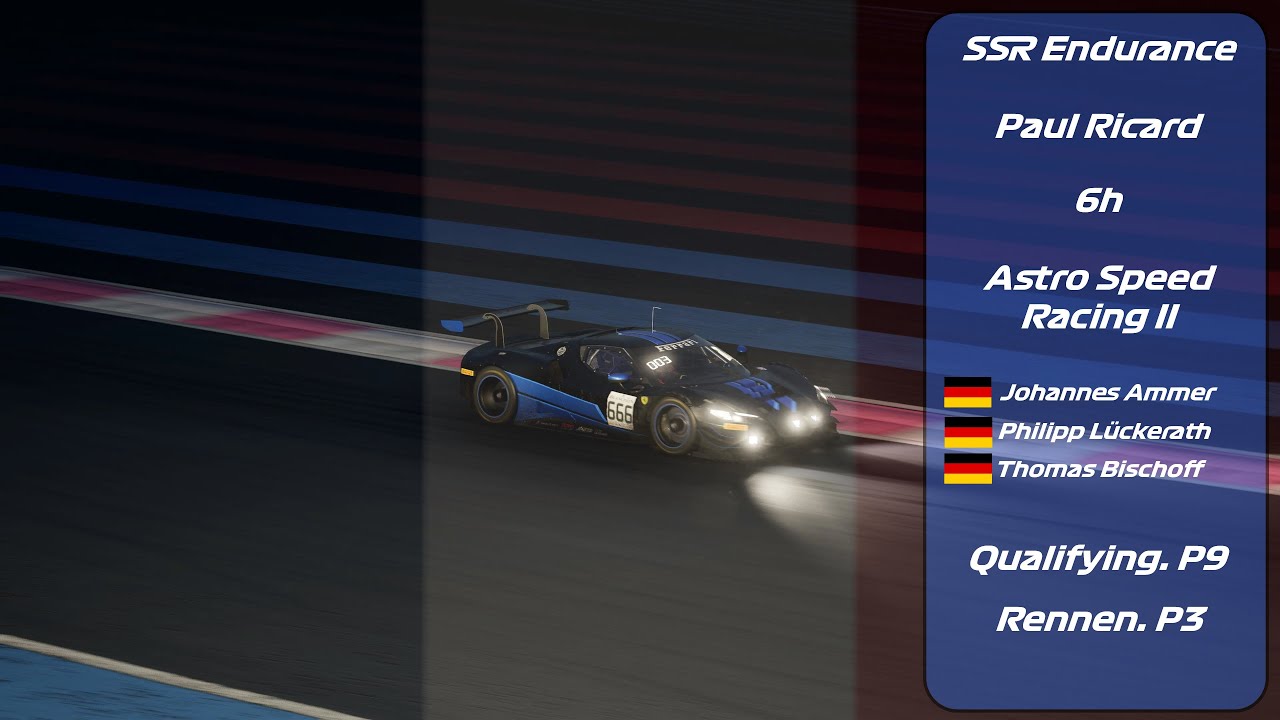 ACC / SSR Endurance / 6h Paul Ricard / Ferrari 296 GT3 / Astro Speed Racing II
