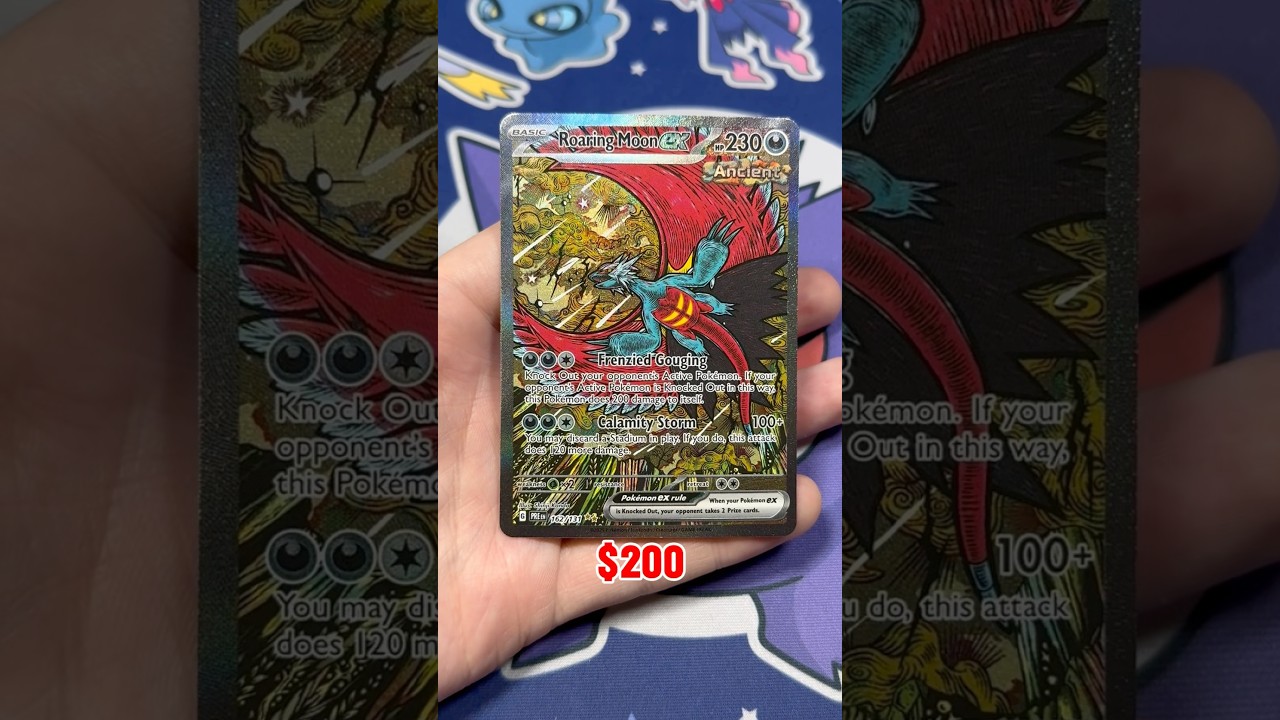 Roaring Moon to the MOON?!? #pokemontcg #pokemon #prismaticevolutions #pokemoncards #pok&eacute;mon