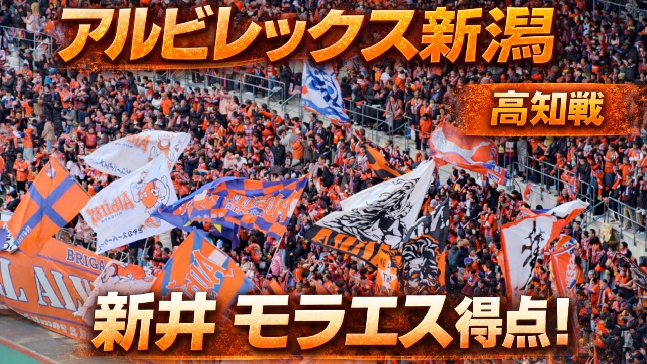 新井 モラエス 得点！ゴール裏映像 百年構想リーグ ホーム高知戦