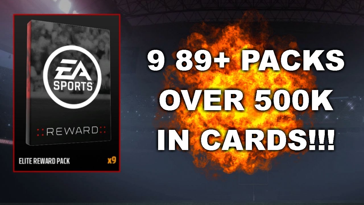 OVER 500,000 IN CARDS!!! 9 89+ PACKS!!! MUT 17