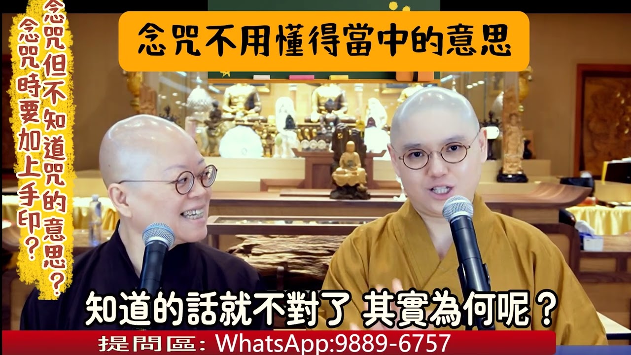 【估理悟到】第18集 「完全不理解咒語的意思地念誦，有用嗎? 持咒要結手印嗎? 」 