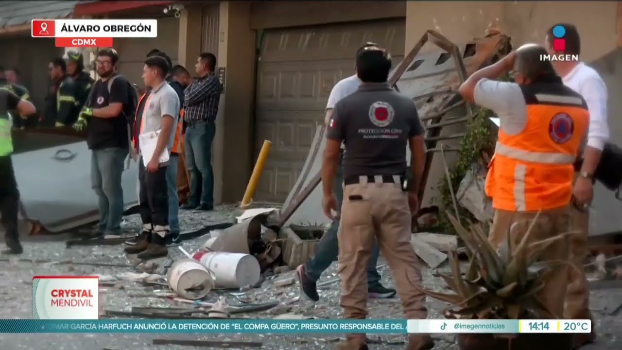Fuerte explosión por acumulación de gas en la alcaldía Álvaro Obregón en la CDMX