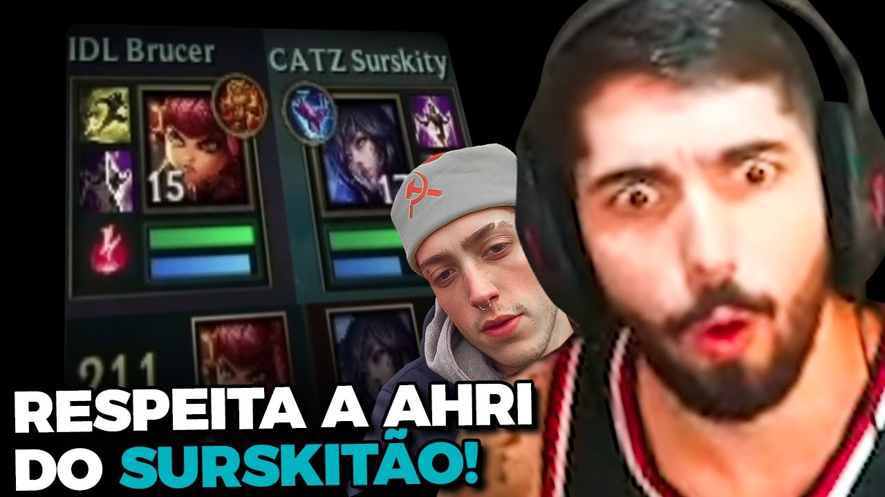 O SURSKITY pegou a AHRI contra o BRUCER! | CATZ vs IDL JOGO 01| CORTES DO JUKES