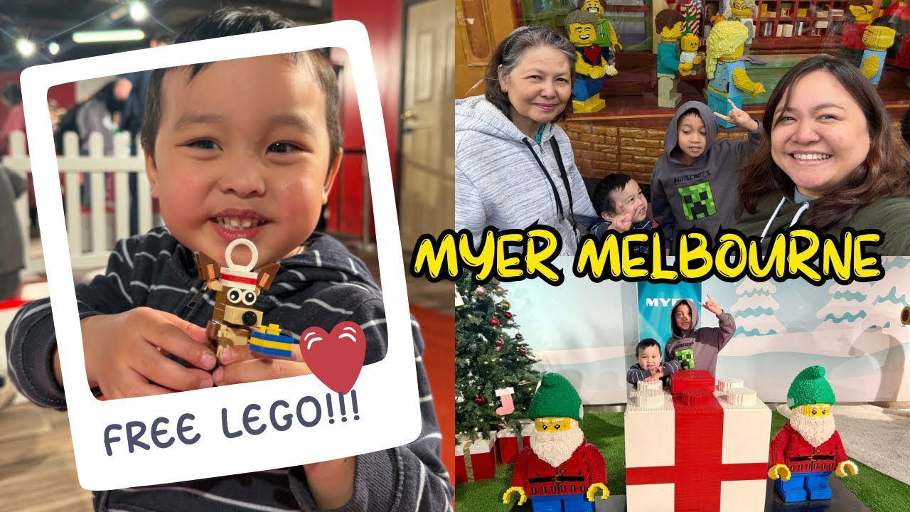 Мы нашли скрытую игровую площадку из LEGO в универмаге Myer в Мельбурне + БЕСПЛАТНАЯ елочная игру...