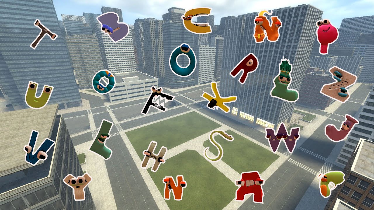 I TORTURED ALL ALPHABET LORE NEXTBOTS in CITY MAP ( Garry's Mod )
