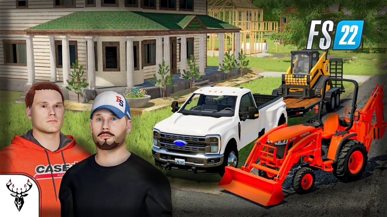 Breaking Ground In Wyoming!! (FS22 Landscaping)