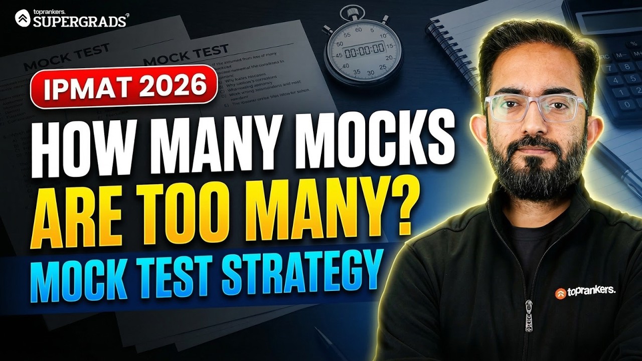 IPMAT 2026 Strategy | How Many Mocks Are Too Many Mocks? | Live Q/A with Supergrads IPMAT