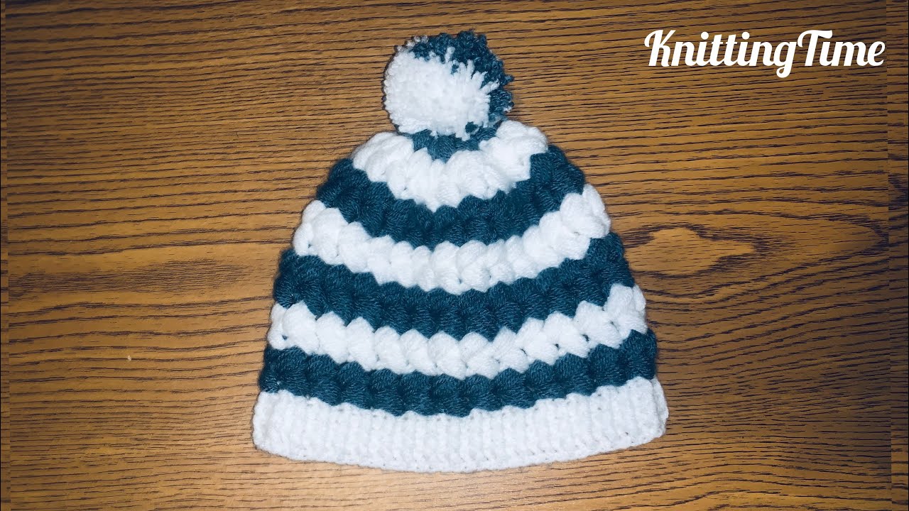How to crochet KIDS WINTER HAT in few minutes | DIY TUTORIAL آموزش بافت کلاه زمستانی طفلانه