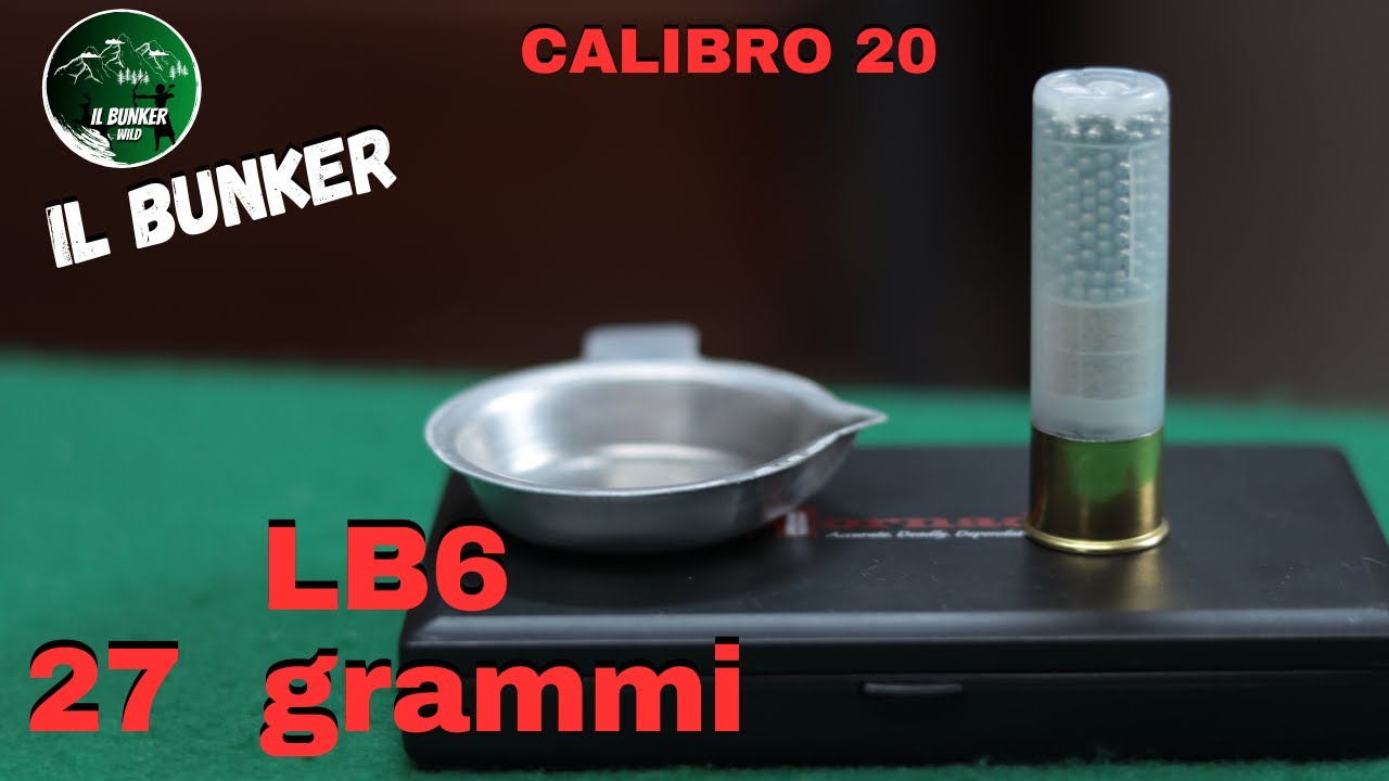 caricamento con CONTENITORE TUBO LB 6 in calibro 20